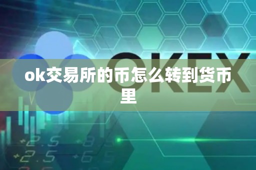 ok交易所的币怎么转到货币里